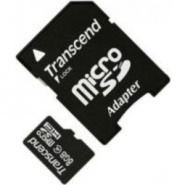 Карта памяти Transcend microSDHC 8 GB Class 4 (+ SD 2.0 адаптер)