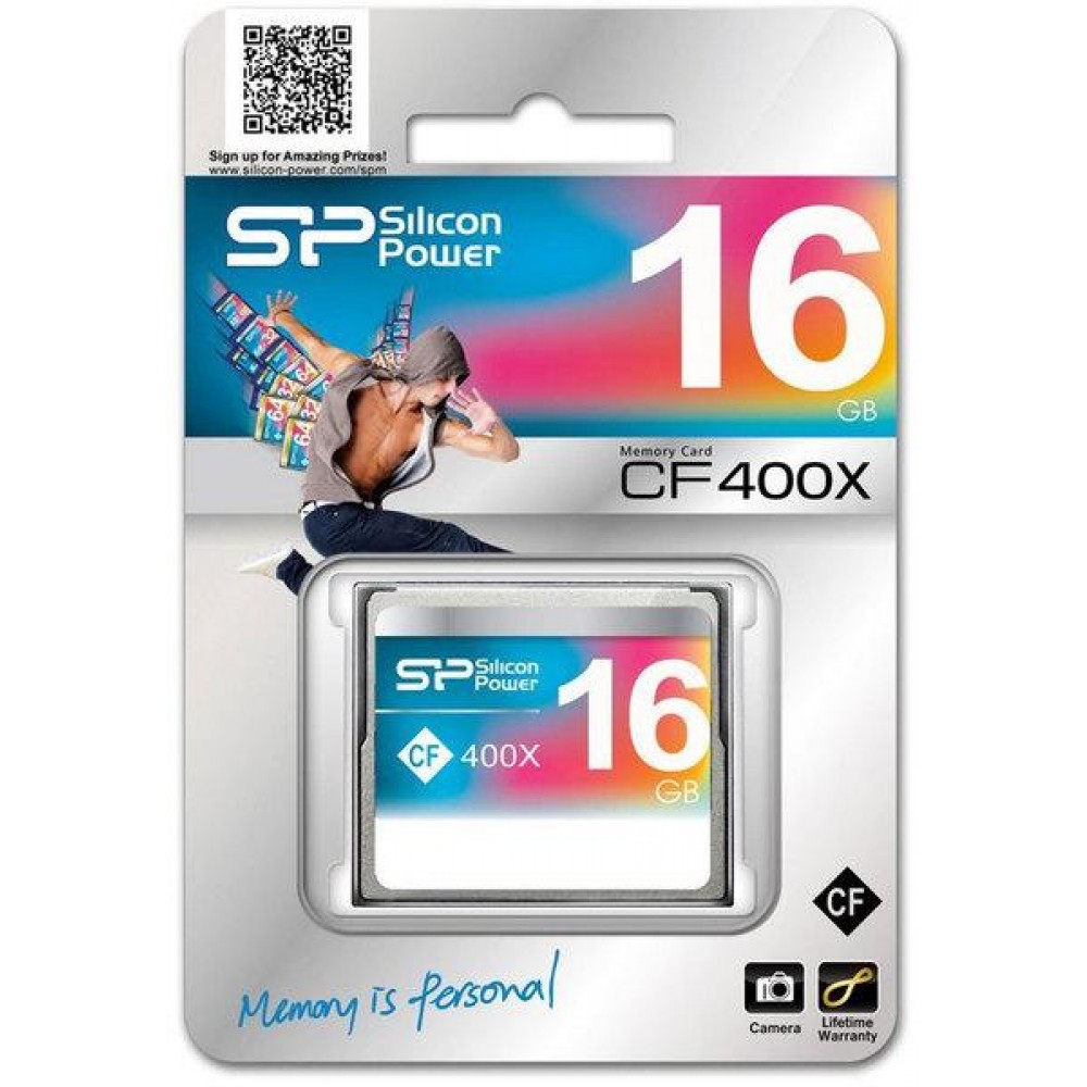 Карта памяти Silicon Power Compact Flash 16 GB 400x