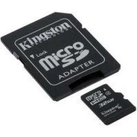 Карта памяти Kingston microSD 32 GB Class 4 (+ SD адаптер)
